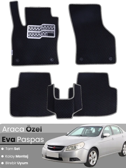 CHEVROLET EPİCA (2006-2012) Uyumlu EVA Paspas Tam Set–Araca Özel,Su Geçirmez,Kolay Montaj ürün görseli 1