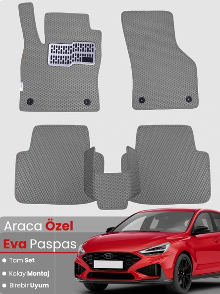 HYUNDAİ i30 (2017-2025) Uyumlu EVA Paspas Tam Set–Araca Özel,Kolay Montaj,Su Geçirmez ürün görseli 1