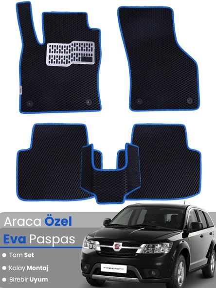 FİAT FREEMONT (2011-2016) Uyumlu EVA Paspas Tam Set–Araca Özel,Su Geçirmez,Kolay Montaj ürün görseli 1