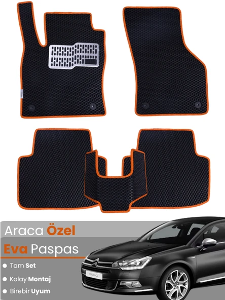 CİTROEN C5 (2008-2017) Uyumlu EVA Paspas Tam Set–Araca Özel,Su Geçirmez,Hızlı ve Kolay Montaj ürün görseli 1