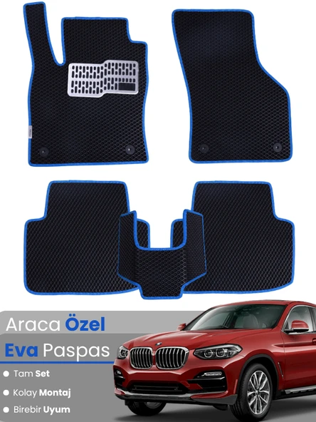 BMW X4 F26 (2014-2019) Uyumlu EVA Paspas Tam Set–Araca Özel,Su Geçirmez,Hızlı ve Kolay Montaj ürün görseli 1