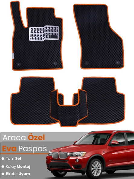 BMW X3 E83 (2003-2010) Uyumlu EVA Paspas Tam Set–Araca Özel,Su Geçirmez,Hızlı ve Kolay Montaj ürün görseli 1