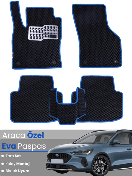 FORD FOCUS 5 HATCHBACK (2024-2025) Uyumlu EVA Paspas Tam Set–Araca Özel,Su Geçirmez ürün görseli 1