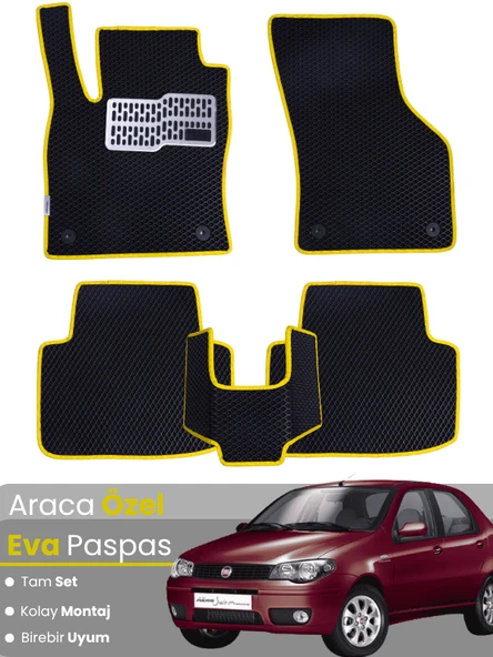 FİAT ALBEA (2006-2012) Uyumlu EVA Paspas Tam Set–Araca Özel,Su Geçirmez,Kolay Montaj ürün görseli 1