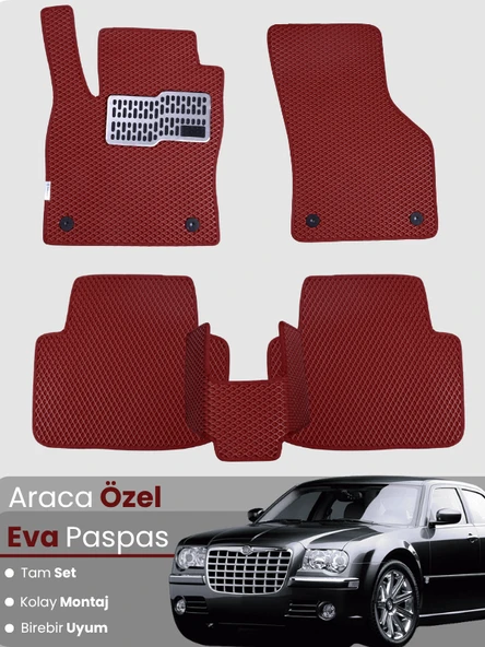 CHRYSLER 300C (2004-2011) Uyumlu EVA Paspas Tam Set–Araca Özel,Su Geçirmez,Kolay Montaj ürün görseli 1