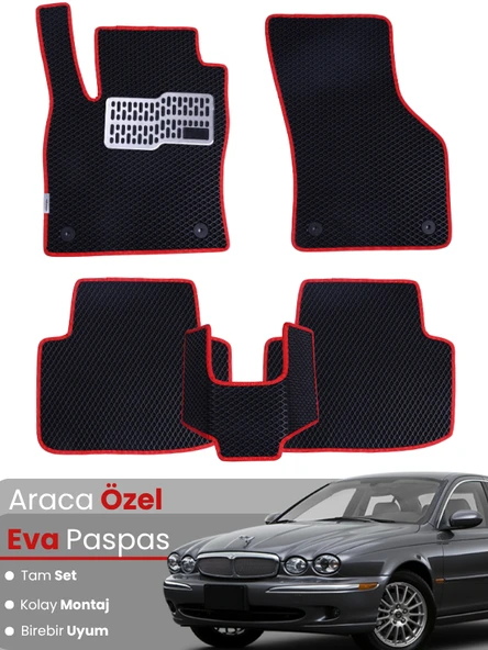 JAGUAR X TYPE (2001-2009) Uyumlu EVA Paspas Tam Set–Araca Özel,Kolay Montaj,Su Geçirmez ürün görseli 1