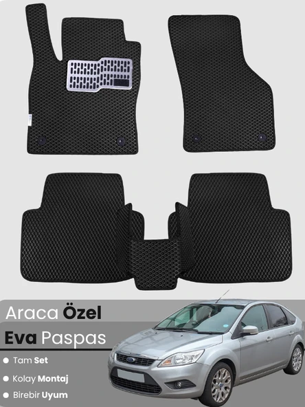 FORD-FOCUS 2 (2005-2011) Uyumlu EVA Paspas Tam Set–Araca Özel,Su Geçirmez,Kolay Montaj ürün görseli 1