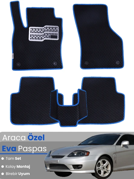 HYUNDAİ COUPE (2001-2009) Uyumlu EVA Paspas Tam Set–Araca Özel,Kolay Montaj,Su Geçirmez ürün görseli 1