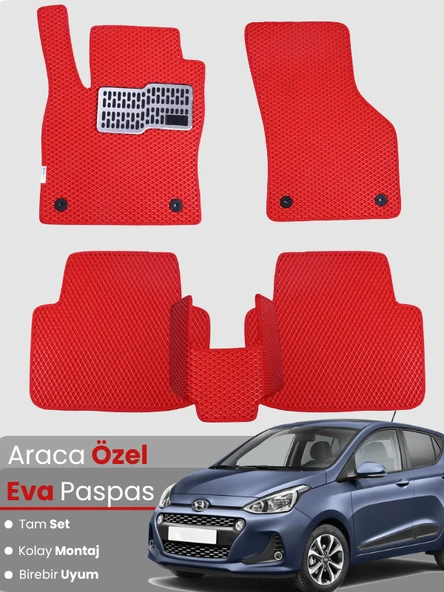 HYUNDAİ i10 (2013-2019) Uyumlu EVA Paspas Tam Set–Araca Özel,Kolay Montaj,Su Geçirmez ürün görseli 1