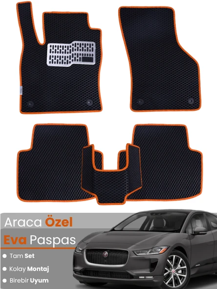 JAGUAR I PACE (2018-2025) Uyumlu EVA Paspas Tam Set–Araca Özel,Kolay Montaj,Su Geçirmez ürün görseli 1