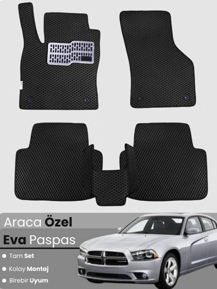 DODGE CHARGER (2011-2015) Uyumlu EVA Paspas Tam Set–Araca Özel,Su Geçirmez,Kolay Montaj ürün görseli 1