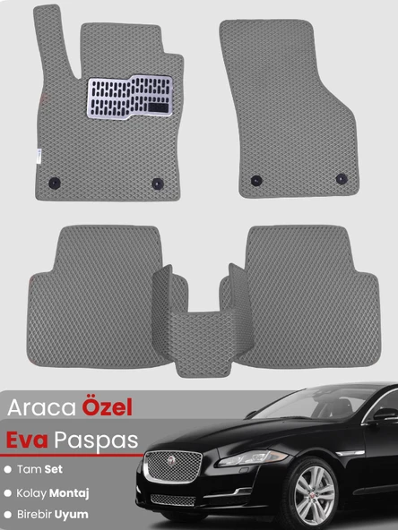 JAGUAR XJ LONG (2009-2019) Uyumlu EVA Paspas Tam Set–Araca Özel,Kolay Montaj,Su Geçirmez ürün görseli 1