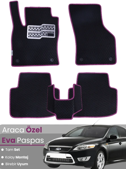FORD MONDEO (2007-2014) Uyumlu EVA Paspas Tam Set–Araca Özel,Su Geçirmez,Kolay Montaj ürün görseli 1