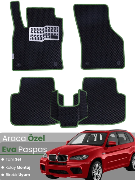 BMW X5 E70 (2006-2013) Uyumlu EVA Paspas Tam Set–Araca Özel,Su Geçirmez,Hızlı ve Kolay Montaj ürün görseli 1