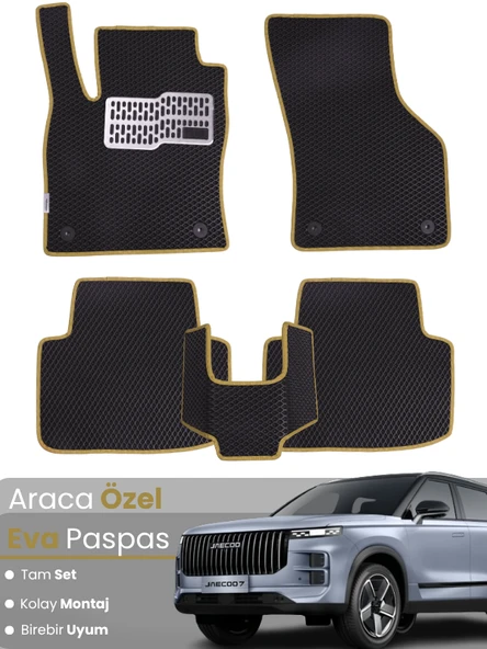 JAECOO 7 4X4 (2024-2025) Uyumlu EVA Paspas Tam Set–Araca Özel,Kolay Montaj,Su Geçirmez ürün görseli 1