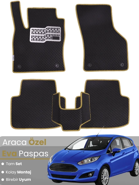 FORD FİESTA (2009-2016) Uyumlu EVA Paspas Tam Set–Araca Özel,Su Geçirmez,Kolay Montaj ürün görseli 1