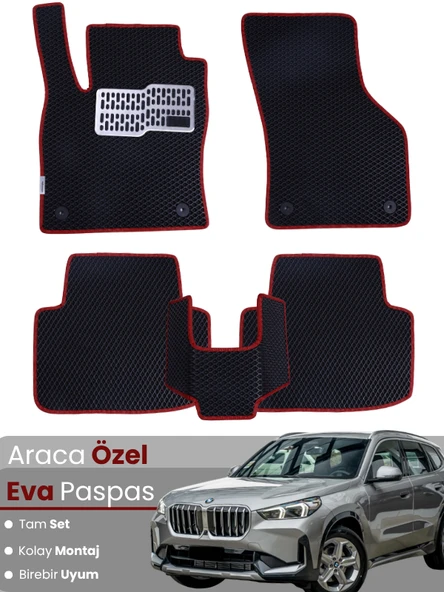 BMW X1 F48 (2015-2022) Uyumlu EVA Paspas Tam Set–Araca Özel,Su Geçirmez,Hızlı ve Kolay Montaj ürün görseli 1