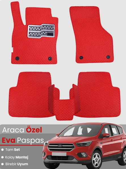 FORD KUGA 2 (2013-2019) Uyumlu EVA Paspas Tam Set–Araca Özel,Su Geçirmez,Kolay Montaj ürün görseli 1