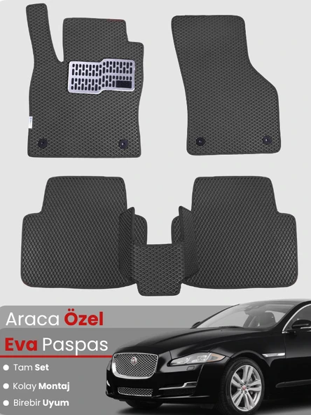 JAGUAR XJ LONG (2009-2019) Uyumlu EVA Paspas Tam Set–Araca Özel,Kolay Montaj,Su Geçirmez ürün görseli 1