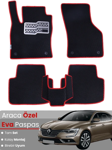 RENAULT TALİSMAN (2015-2022) Uyumlu EVA Paspas Tam Set–Oto Paspas,Araca Özel,Kolay Montaj ürün görseli 1