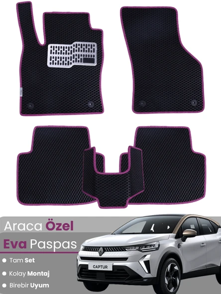RENAULT CAPTUR 2 (2020-2023) Uyumlu EVA Paspas Tam Set–Araca Özel,Oto Paspas ürün görseli 1