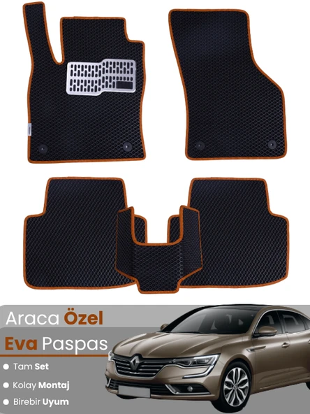 RENAULT TALİSMAN (2015-2022) Uyumlu EVA Paspas Tam Set–Oto Paspas,Araca Özel,Kolay Montaj ürün görseli 1