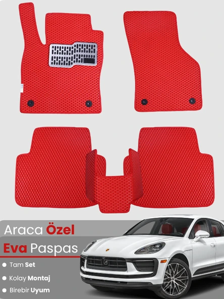 PORSCHE MACAN (2019-2024) Uyumlu EVA Paspas Tam Set–Araca Özel,Oto Paspas ürün görseli 1