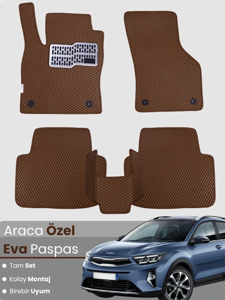 KİA STONİC (2017-2025) Uyumlu EVA Paspas Tam Set–Araca Özel,Kolay Montaj,Su Geçirmez ürün görseli 1