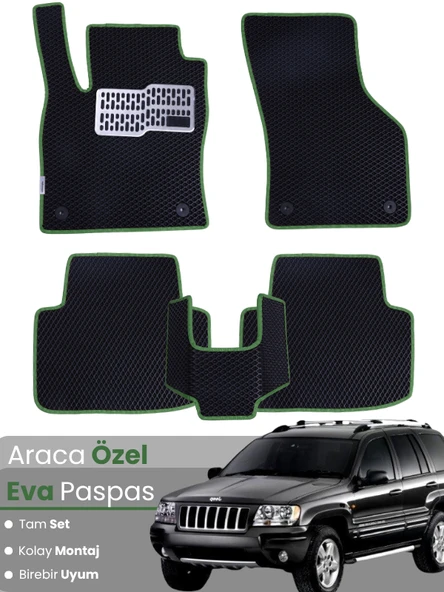 JEEP GRAND CHEROKEE (1999-2005) Uyumlu EVA Paspas Tam Set–Araca Özel,Kolay Montaj,Su Geçirmez ürün görseli 1