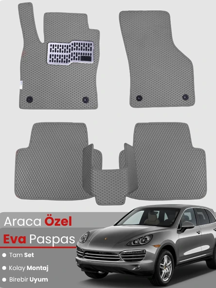 PORSCHE CAYENNE (2002-2010) Uyumlu EVA Paspas Tam Set–Araca Özel,Oto Paspas ürün görseli 1