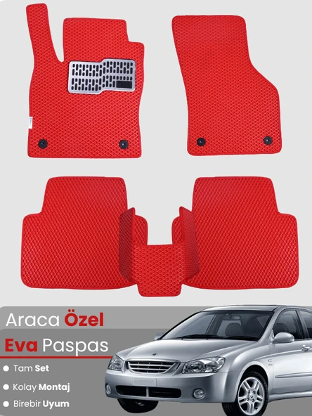 KİA CERATO (2003-2008) Uyumlu EVA Paspas Tam Set–Araca Özel,Kolay Montaj,Su Geçirmez ürün görseli 1