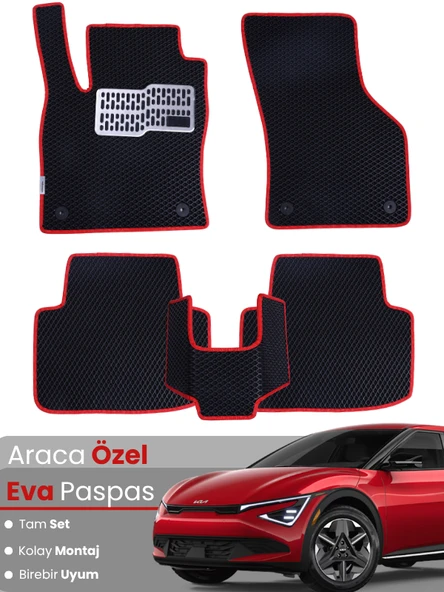 KİA EV6 (2021-2025) Uyumlu EVA Paspas Tam Set–Araca Özel,Kolay Montaj,Su Geçirmez ürün görseli 1