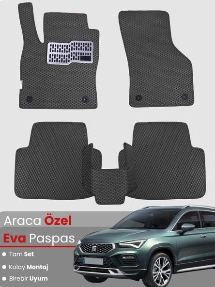 SEAT ATECA (2020-2025) Uyumlu EVA Paspas Tam Set–Oto Paspas,Araca Özel,Kolay Montaj ürün görseli 1