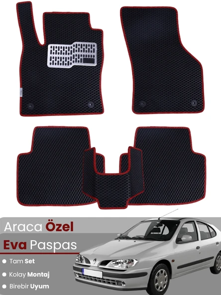 RENAULT MEGANE 1 (1995-2002) Uyumlu EVA Paspas Tam Set–Oto Paspas,Araca Özel ürün görseli 1