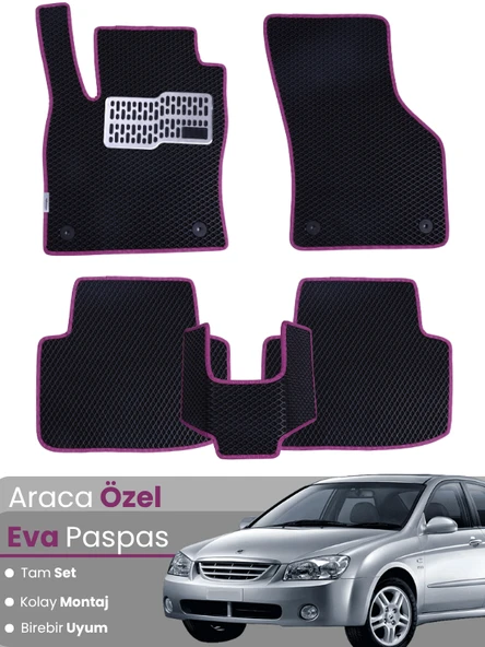 KİA CERATO (2003-2008) Uyumlu EVA Paspas Tam Set–Araca Özel,Kolay Montaj,Su Geçirmez ürün görseli 1