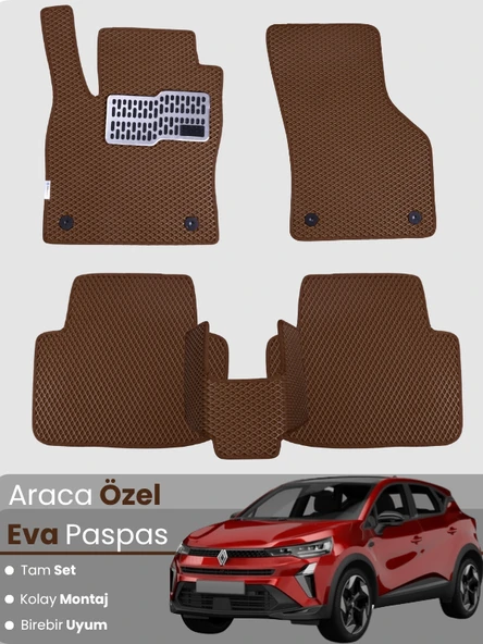 RENAULT CAPTUR 3 (2024-2025) Uyumlu EVA Paspas Tam Set–Araca Özel,Oto Paspas ürün görseli 1