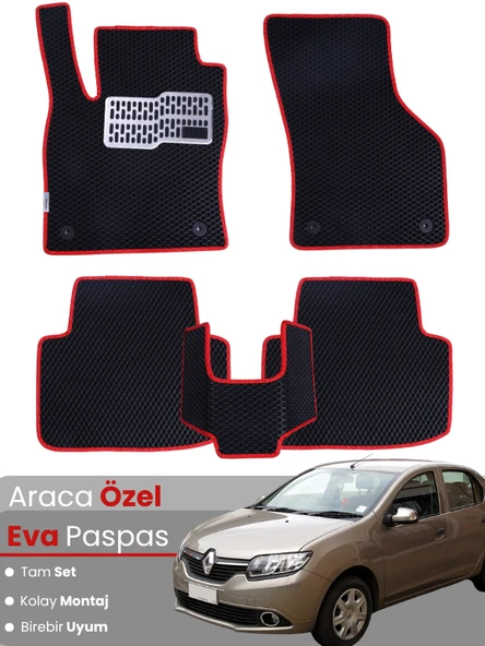 RENAULT SYMBOL 3 (2013-2020) Uyumlu EVA Paspas Tam Set–Oto Paspas,Araca Özel,Kolay Montaj ürün görseli 1