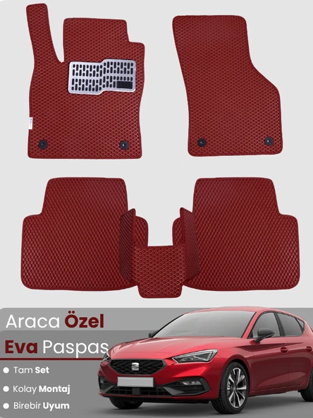 SEAT LEON KL (2020-2024) Uyumlu EVA Paspas Tam Set–Oto Paspas,Araca Özel,Kolay Montaj ürün görseli 1