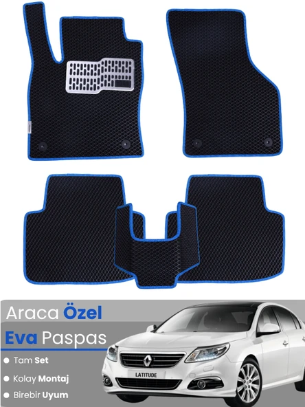 RENAULT LATİTUDE (2010-2015) Uyumlu EVA Paspas Tam Set–Oto Paspas,Araca Özel ürün görseli 1