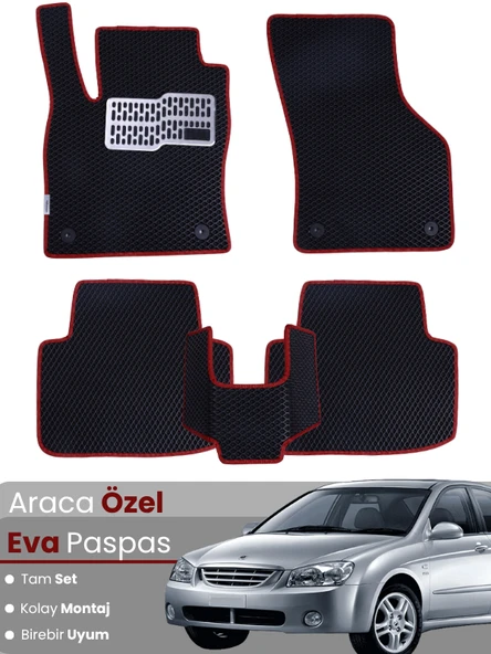 KİA CERATO (2003-2008) Uyumlu EVA Paspas Tam Set–Araca Özel,Kolay Montaj,Su Geçirmez ürün görseli 1