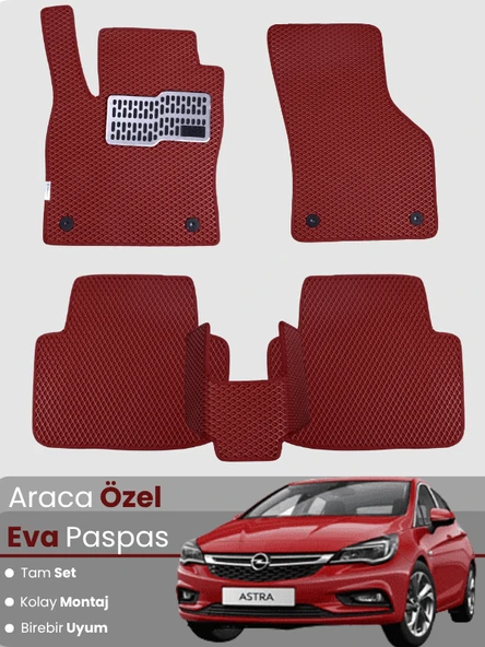OPEL ASTRA K SEDAN (2015-2021) Uyumlu EVA Paspas Tam Set–Araca Özel,Kolay Montaj ürün görseli 1