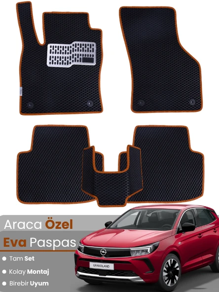 OPEL GRANDLAND (2024-2025) Uyumlu EVA Paspas Tam Set–Araca Özel,Kolay Montaj,Oto Paspas ürün görseli 1