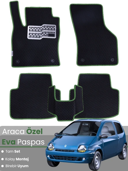 RENAULT TWİNGO (1993-2012) Uyumlu EVA Paspas Tam Set–Oto Paspas,Araca Özel,Kolay Montaj ürün görseli 1