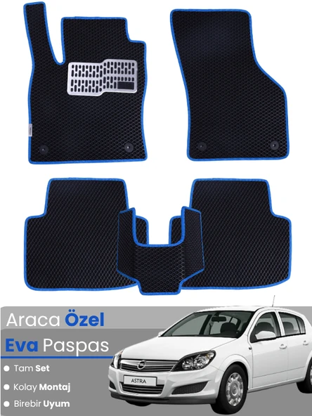 OPEL ASTRA H HATCHBACK (2004-2010) Uyumlu EVA Paspas Tam Set–Araca Özel,Kolay Montaj,Su Geçirmez ürün görseli 1