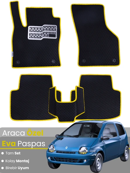 RENAULT TWİNGO (1993-2012) Uyumlu EVA Paspas Tam Set–Oto Paspas,Araca Özel,Kolay Montaj ürün görseli 1