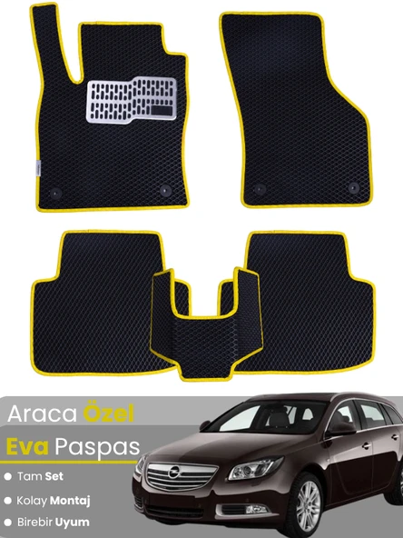 OPEL INSİGNİA (2008-2013) Uyumlu EVA Paspas Tam Set–Araca Özel,Kolay Montaj,Oto Paspas ürün görseli 1
