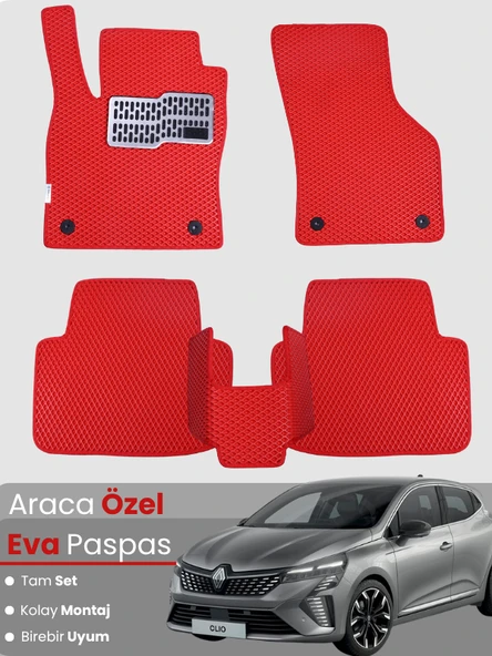 RENAULT CLİO 5 (2020-2025) Uyumlu EVA Paspas Tam Set–Oto Paspas,Araca Özel ürün görseli 1