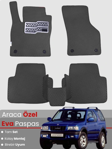 OPEL FRONTERA (1998-2004) Uyumlu EVA Paspas Tam Set–Araca Özel,Kolay Montaj,Oto Paspas ürün görseli 1