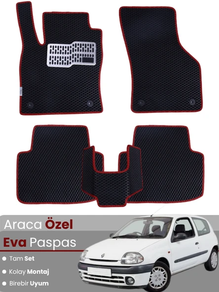 RENAULT CLİO 2 (1998-2004) Uyumlu EVA Paspas Tam Set–Araca Özel,Oto Paspas ürün görseli 1