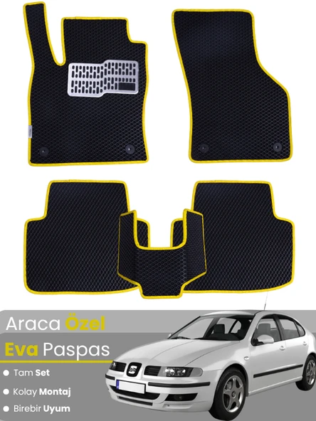 SEAT LEON 1M (1998-2004) Uyumlu EVA Paspas Tam Set–Oto Paspas,Araca Özel,Kolay Montaj ürün görseli 1